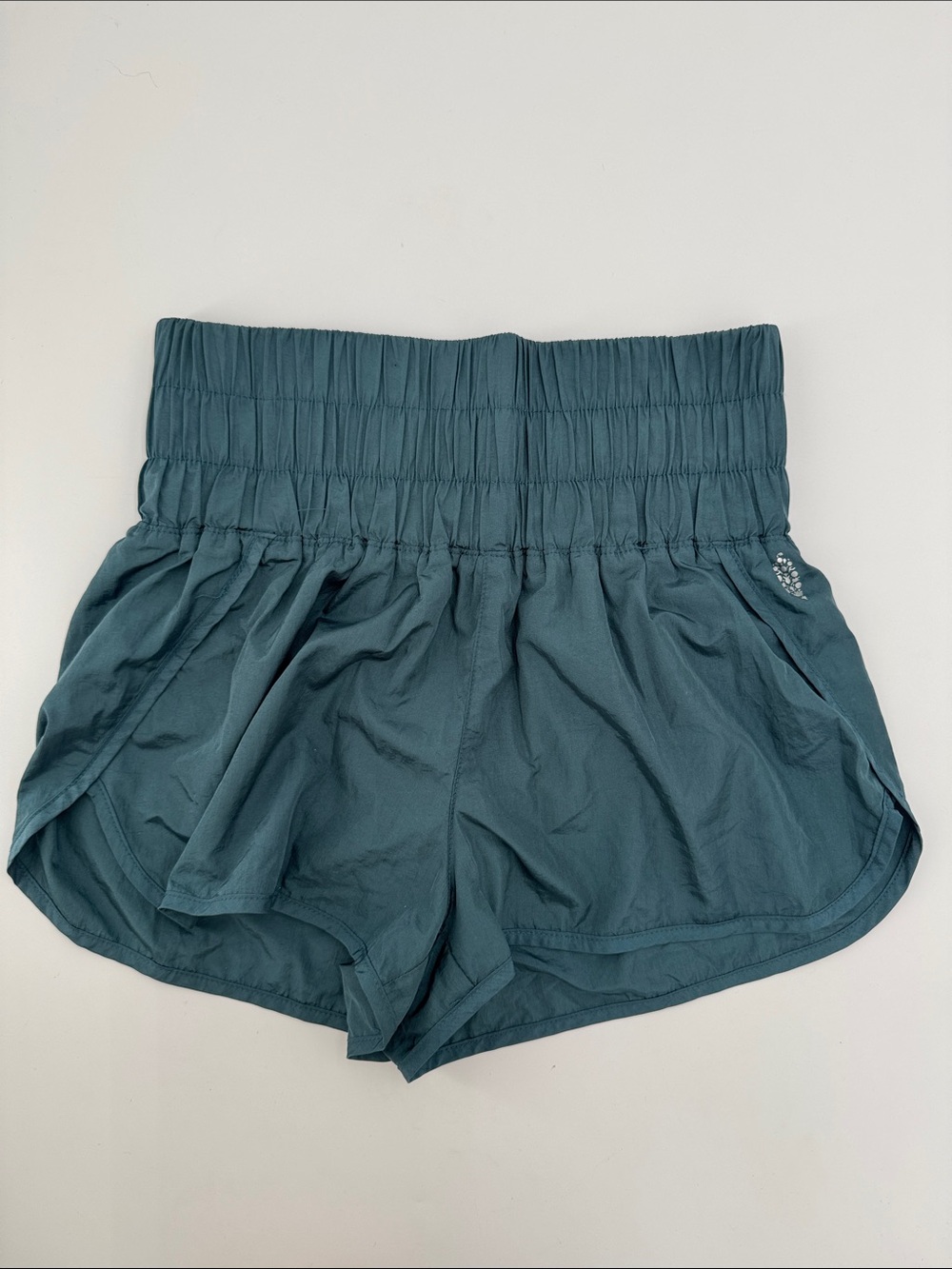 FP Movement by Free People High-Waist Teal Athletic Shorts